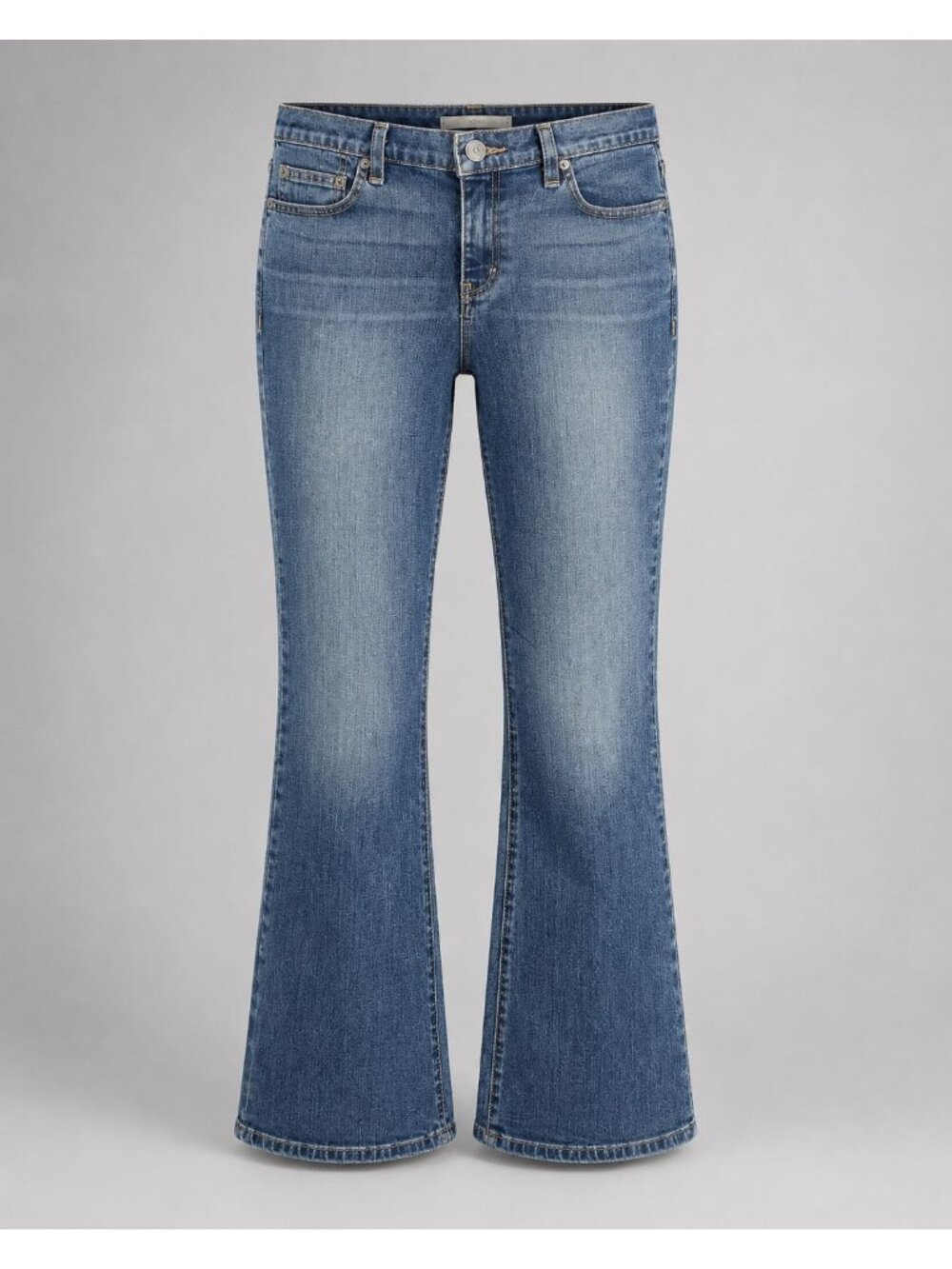 Calvin Klein Womens Size 8x30 Jeans Flare Blue Denim Medium Wash Regular Fit NWT